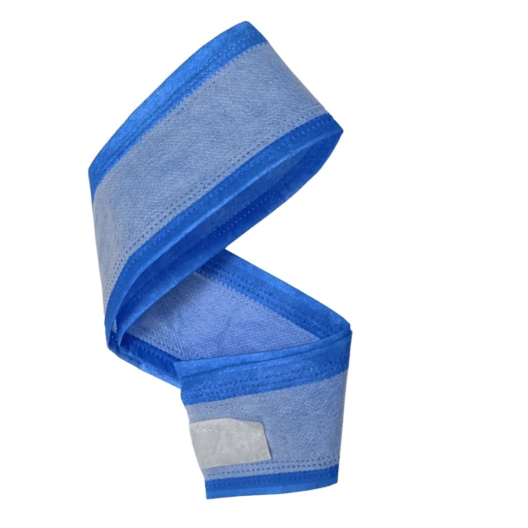 GutarGoo® Disposable Spa Facial Headbands - Reversible Hair Band for Makeup, Hair Coloring, Salon & Spa Use - Adjustable Velcro Closure, Strong Grip (Pack of 20) - Perfect for Facials, Skincare Routines & Hair Treatments