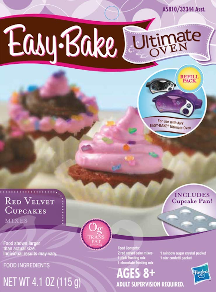 Easy Bake Ultimate Oven Toy Baking Star Series with 3 Extra Refill Packs - Sprinkle Cakes, Red Velvet Cupcakes, Pretzels, Chocolate Chip & Pink Sugar Cookies | Fun Baking Kit for Kids, Birthday Gifts & Family Bonding Activities