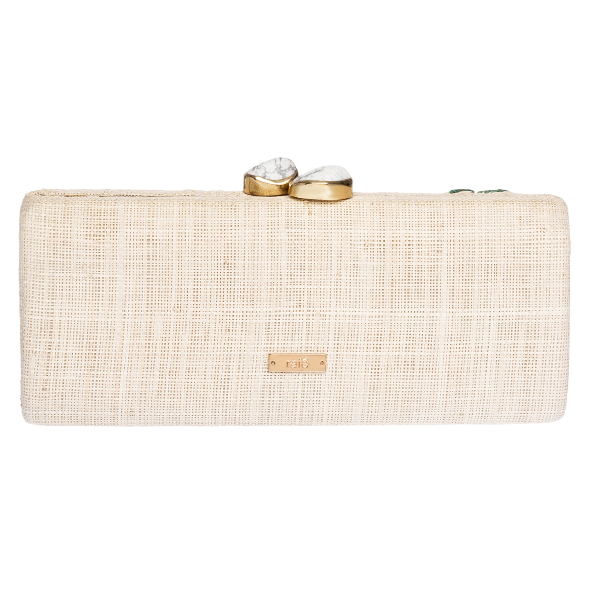 Alessandra Long Clutch Handbag - Natural & Fuchsia Crossbody Purse for Women | Perfect for Evening Parties, Weddings & Special Occasions