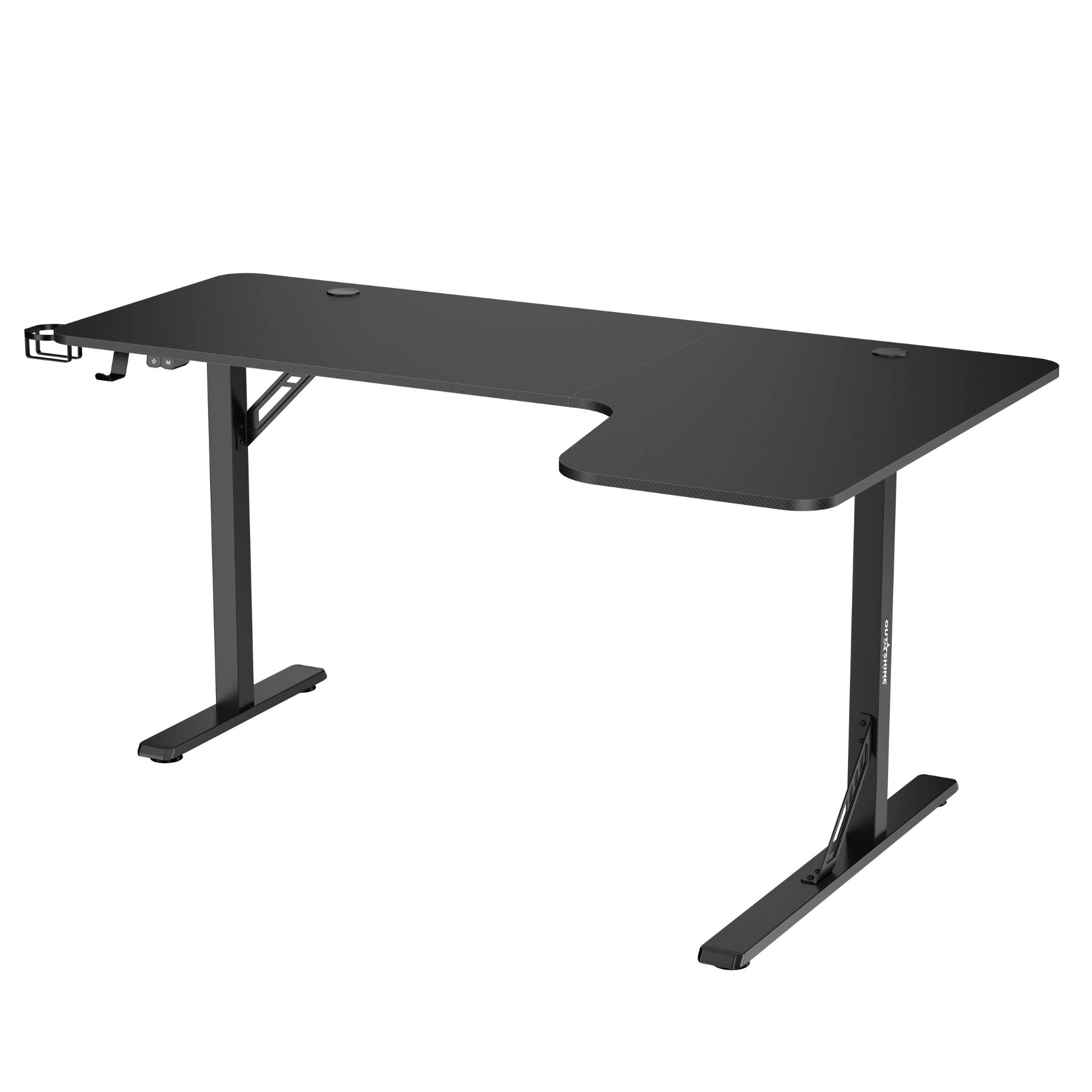 Citadel Gaming Desk V2 - 160cm Wide L-Shaped Computer Desk for PC Gamers | Ergonomic Home Office Setup with Cable Management | Perfect for Streaming & Esports