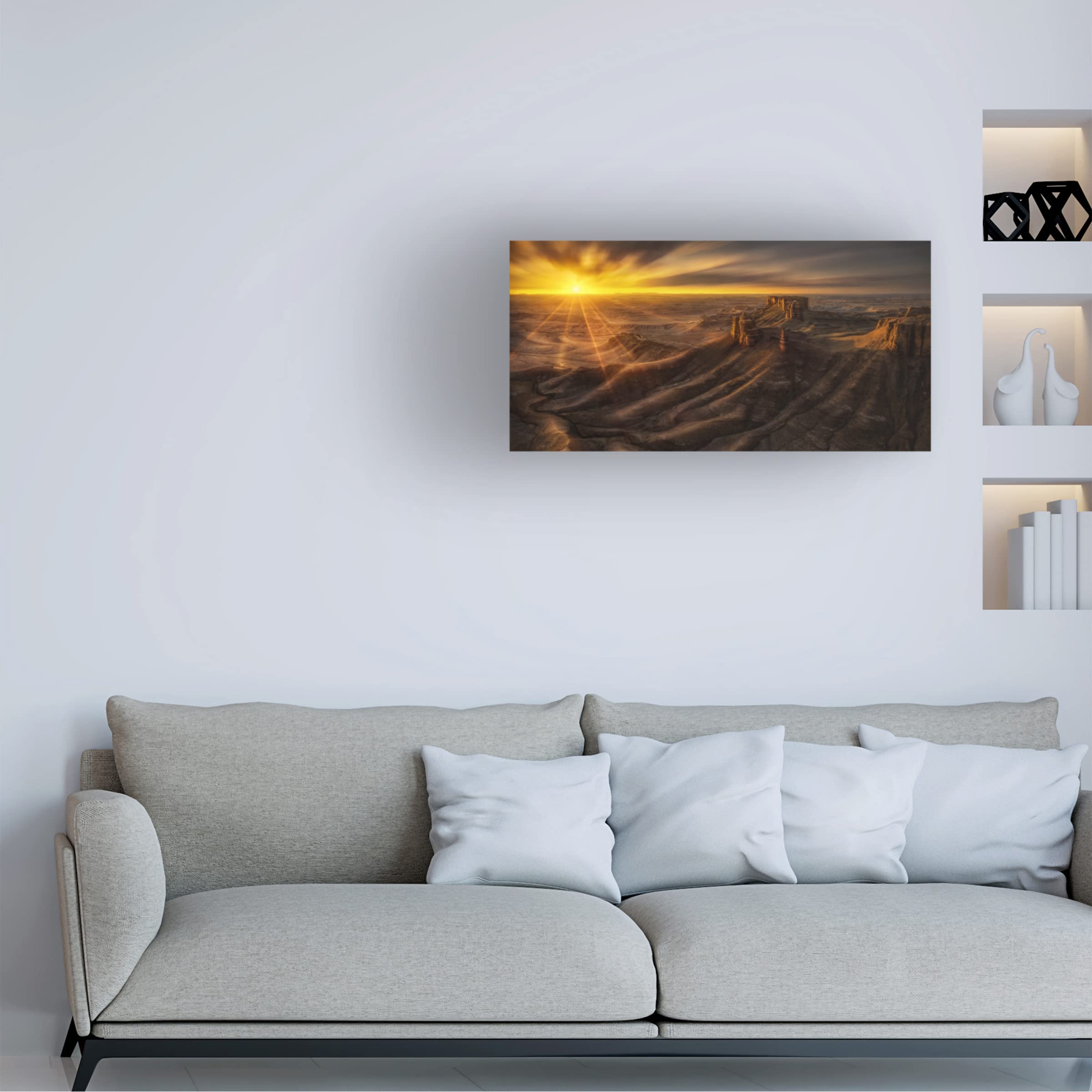 Trademark Fine Art 'Utah USA' Canvas Wall Art Print by Jennie Jiang - Perfect for Living Room, Bedroom & Office Decor