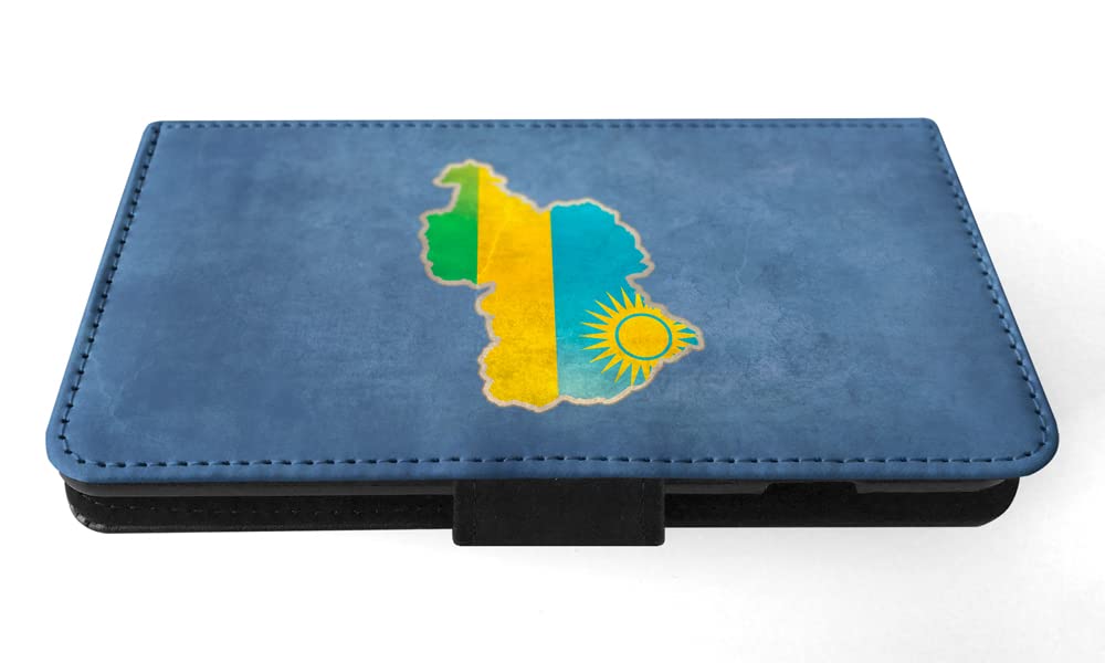 Rwanda National Flag Flip Wallet Phone Case for Apple iPhone 7 Plus & iPhone 8 Plus - Stylish Protective Cover for Everyday Use and Travel