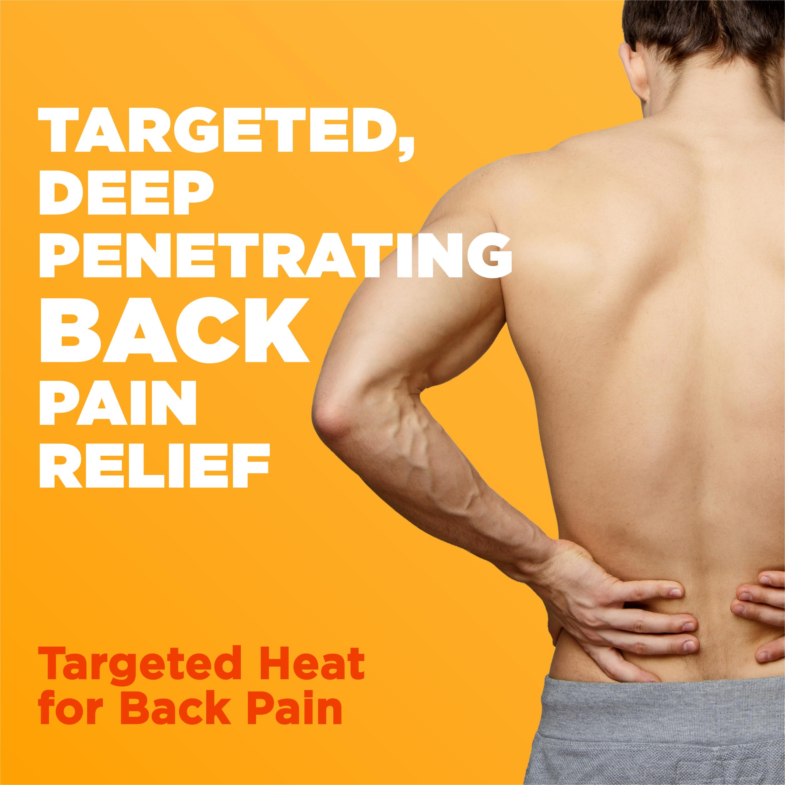ThermaCare Advanced Back & Hip Therapy Adhesive HeatWraps - Disposable Heat Therapy Patches for Instant Muscle & Herniated Disc Pain Relief - Large/Extra Large Size (5 Count) - Perfect for Workouts, Office Use & Chronic Pain Management