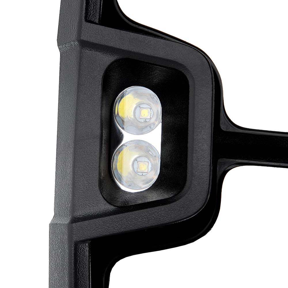 SCITOO Black Power-Adjusted Heated Towing Mirrors with LED Turn Signal Lights - Compatible with 1999-2002 Chevy Silverado & GMC Sierra 1500/2500 (Pair LH RH) - Perfect for Towing, Off-Roading & Enhanced Visibility