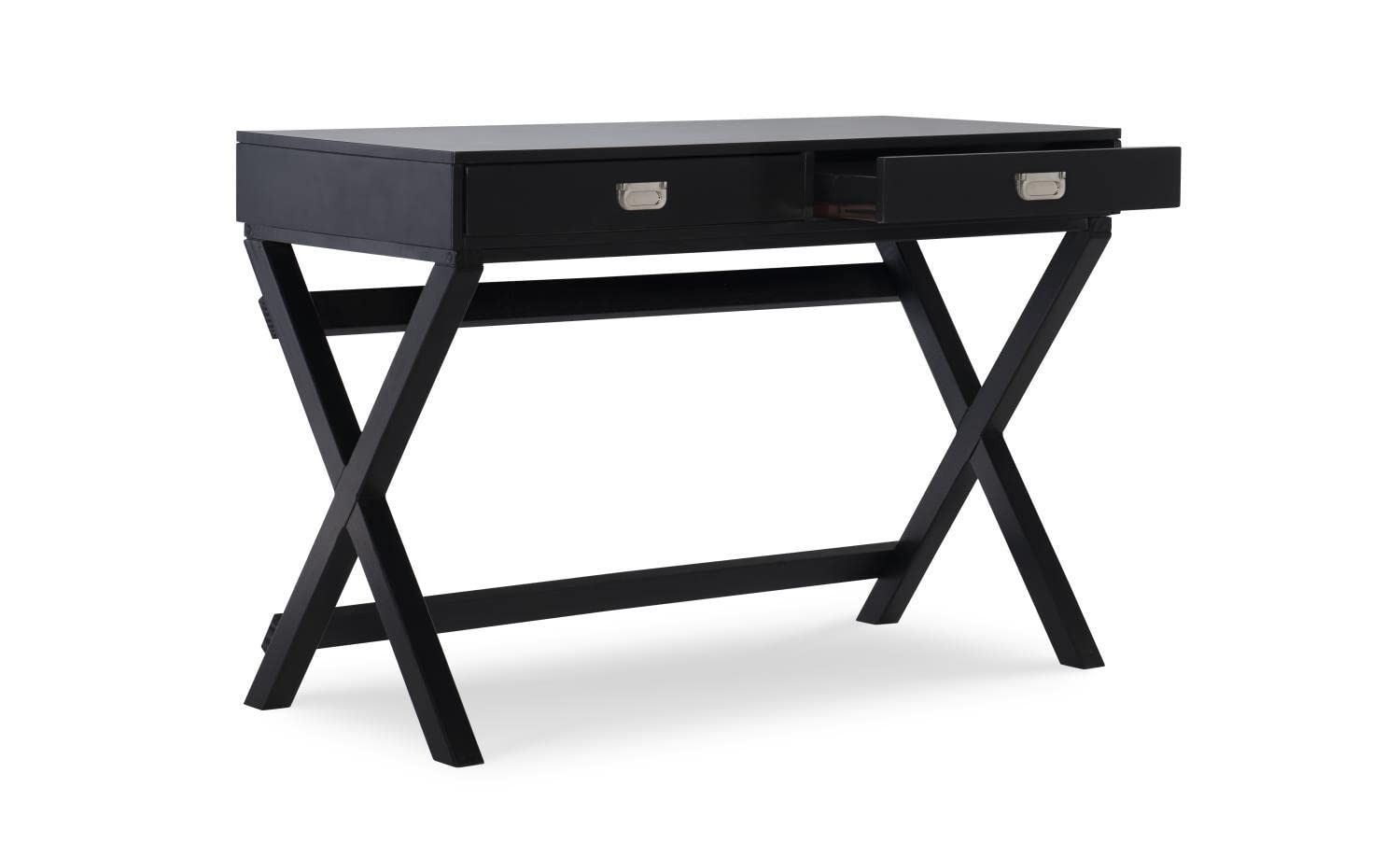 Linon Peggy Writing Desk - Modern Home Office Desk with Storage Drawer, White Finish | Perfect for Small Spaces, Study Rooms & Dorm Rooms