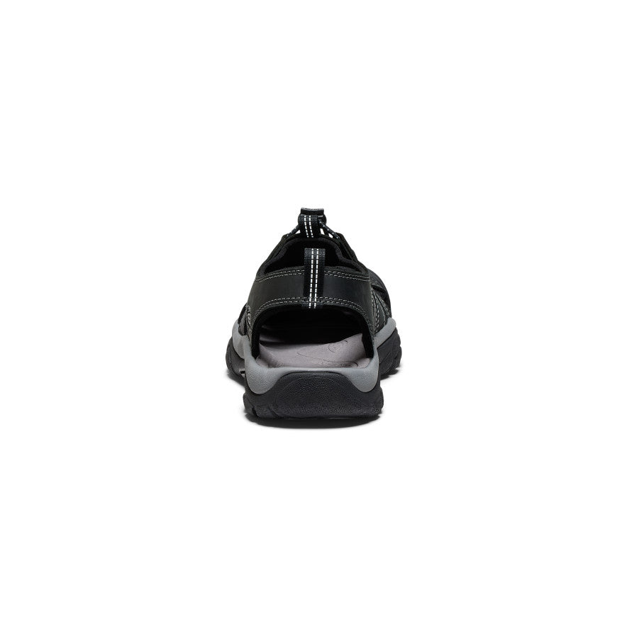 Men's Newport Leather Sandal - Comfortable & Stylish Black/Steel Grey Sandals for Casual Wear & Outdoor Activities