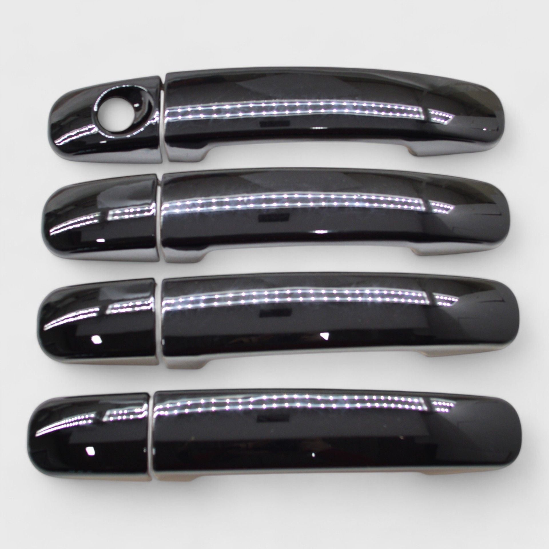 Gloss Black Chrome Delete Door Handle Cover for Cars - No Smart Key (DH6291BLK) | Premium Exterior Car Accessory for Style & Protection