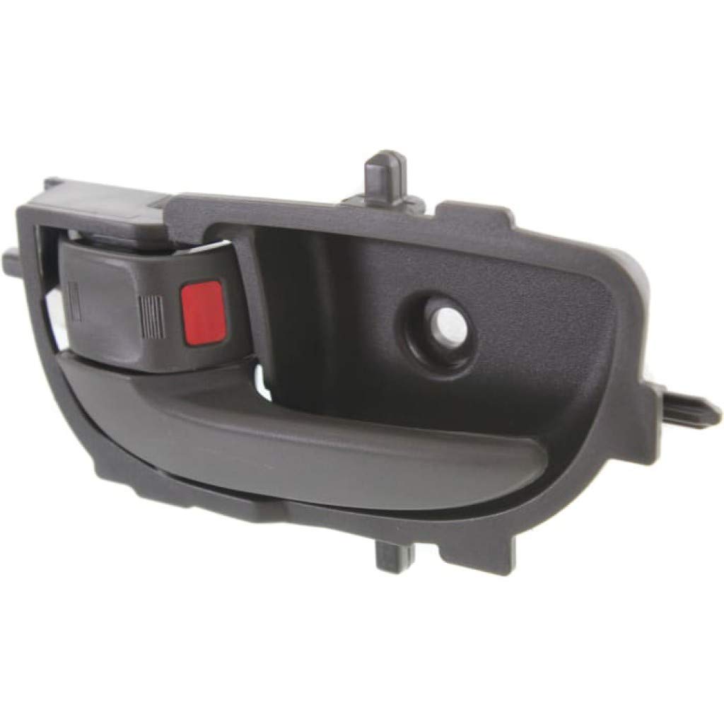 2007-2011 Toyota Yaris Front Driver Side Interior Door Handle with Lock Button - Gray (Base/S Trim) | Perfect Replacement for Broken Handles & Car Interior Upgrades