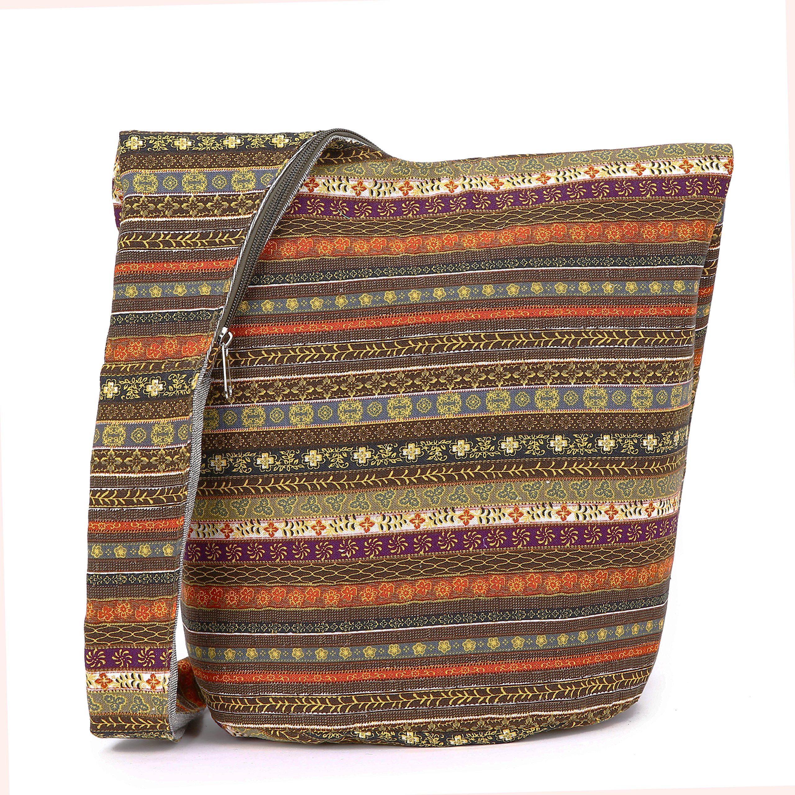 Women's Bohemian Animal Print Canvas Shoulder Bag - Fashion Hippie Crossbody Hobo Purse for Casual Outings, Travel & Festival Accessories