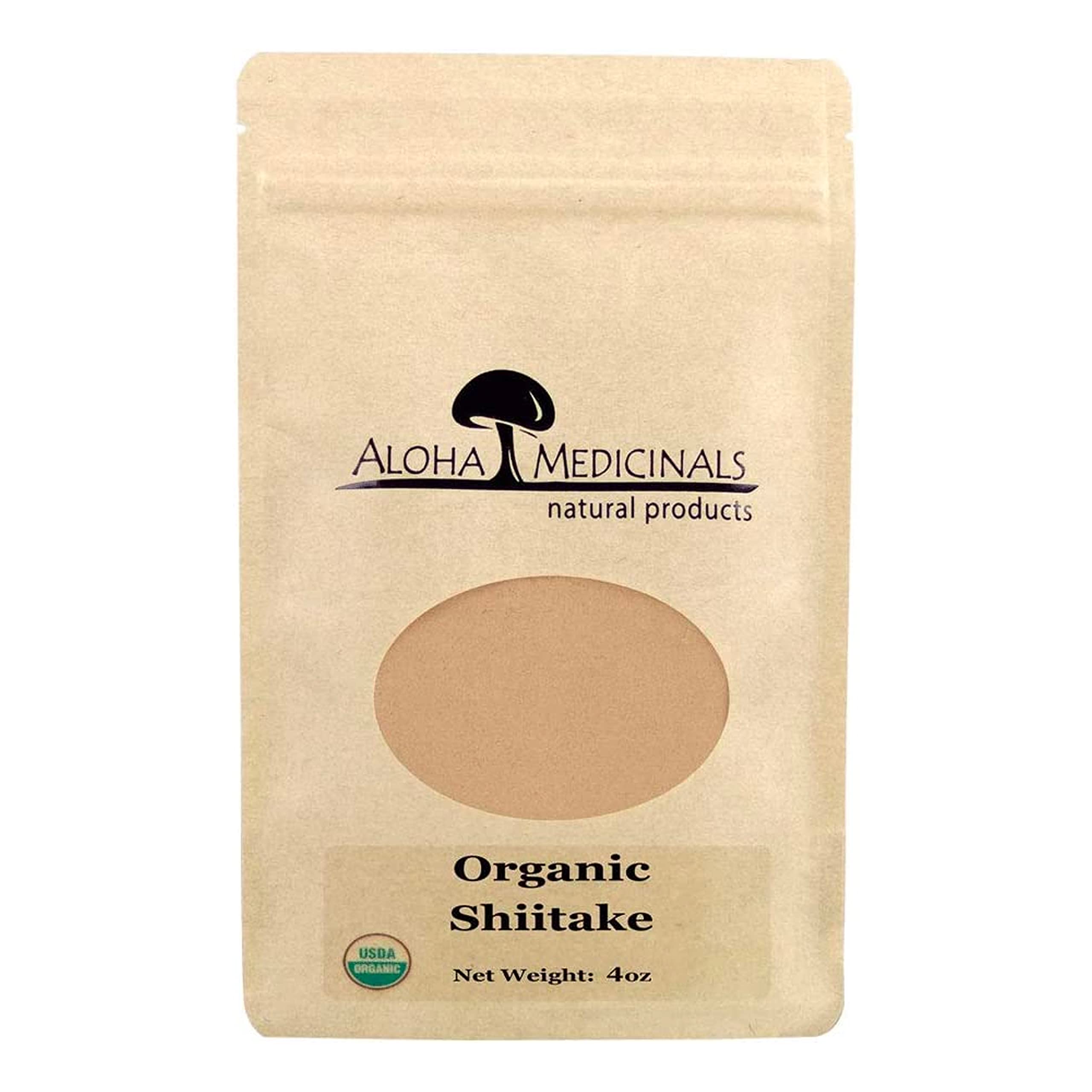 Organic Shiitake Mushroom Powder - 4 oz | USDA Certified, Gluten-Free & Vegan | Immune Support & Wellness Boost for Smoothies, Soups & Cooking