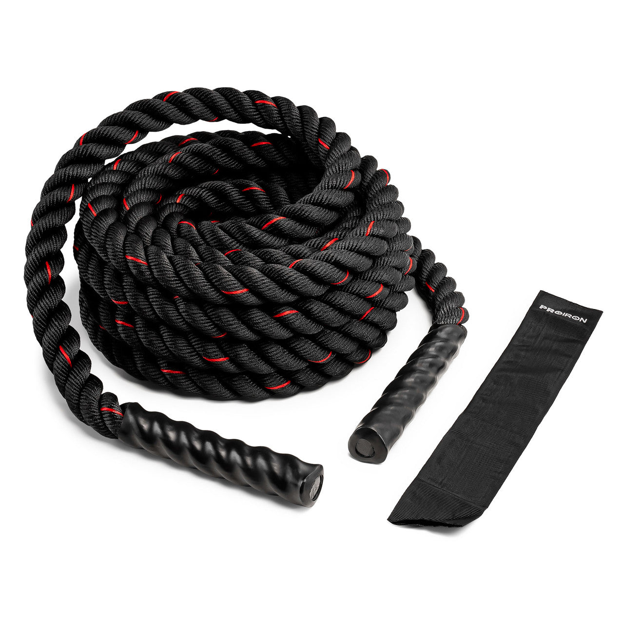 ProIron PRO ZS01 1.5 Inch (38mm) Heavy Duty Battle Rope - 30 ft (9M) Professional Grade Exercise Rope for CrossFit, Strength Training & Home Gym Workouts