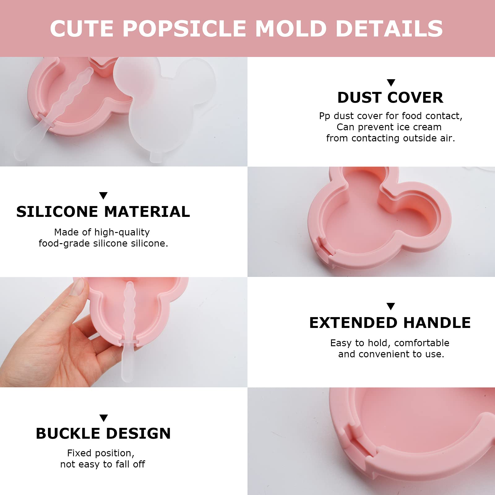 4Pcs Silicone Popsicle Molds with Lids & Reusable Sticks - BPA-Free Ice Pop Makers for Homemade Frozen Treats, Cakesicles, and DIY Desserts - Perfect for Kids, Baby, and Family Summer Fun