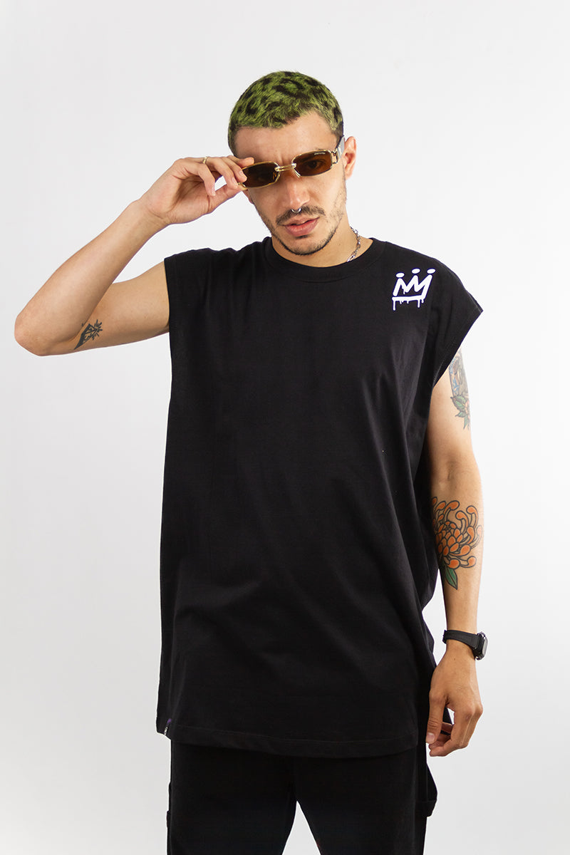 Musculosa King Of Art Mullet KOA Nero 1A - Premium Fitness & Bodybuilding T-Shirt for Gym Workouts, Weightlifting & Athletic Performance