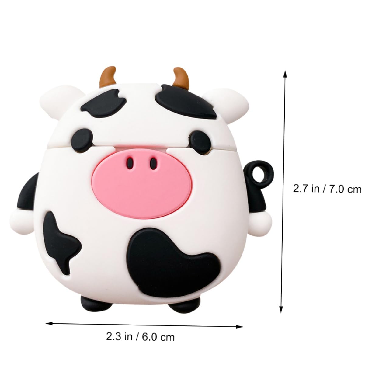 Artibetter 3-Pack Cow Print AirPods Case with Charging Port - Compatible with AirPods 1 & 2, Stylish & Portable Earphone Cover for Women & Men | Perfect for Travel, Gym & Daily Use