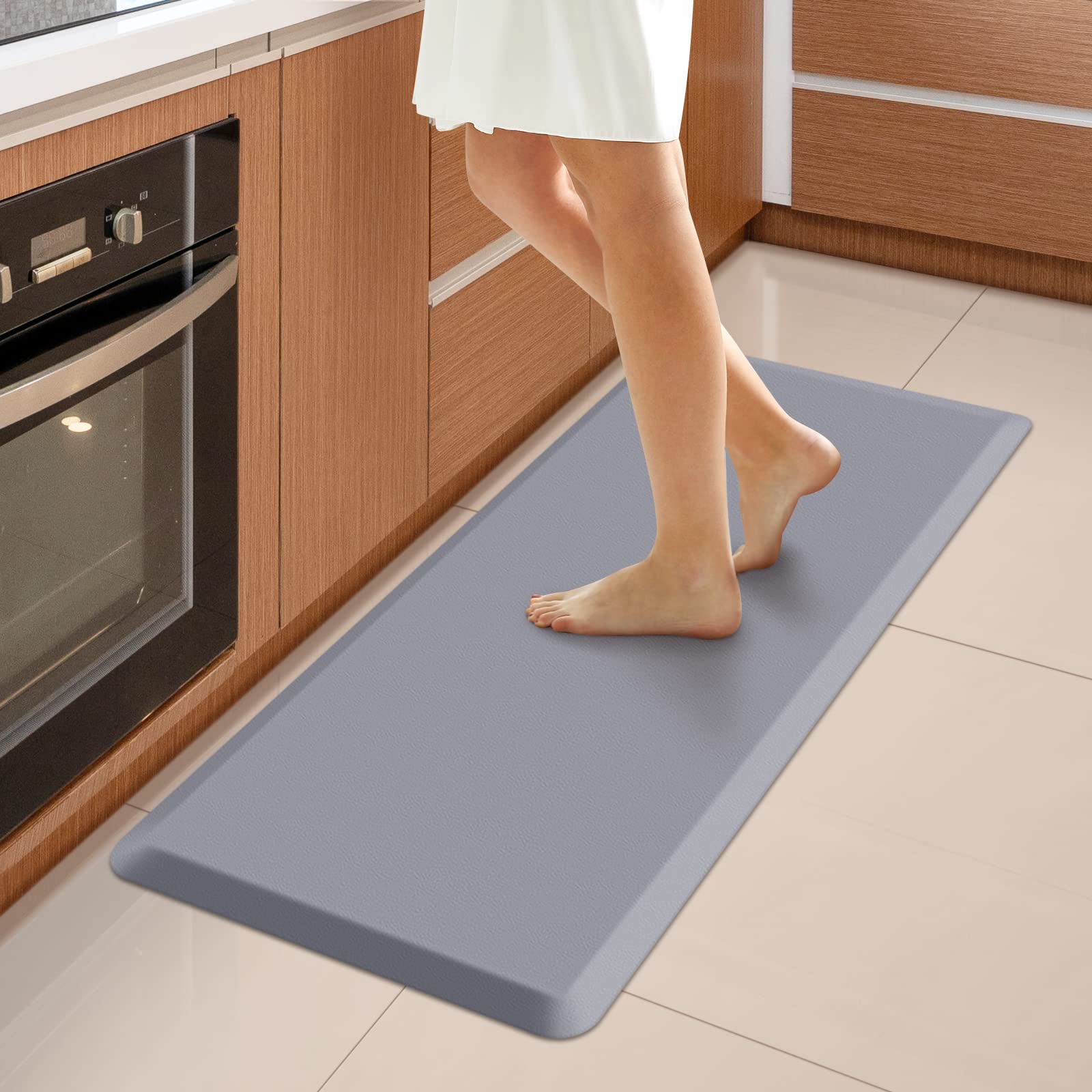 Premium Anti-Fatigue Kitchen Floor Mat - Non-Slip Waterproof Cushioned Rug 17.3