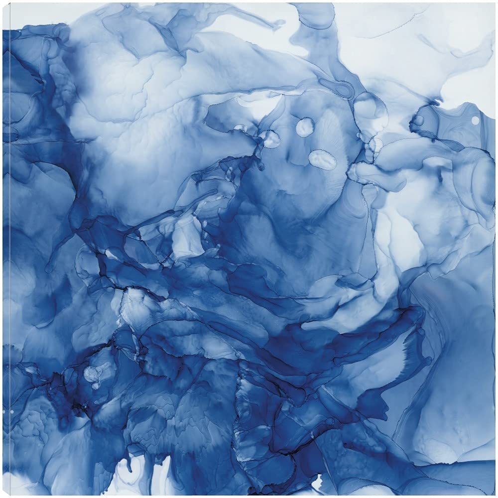 Beyond The Deep I Fine Art Canvas Wall Decor by Carol Robinson - 22x22 Inches - Ready to Hang - Modern Abstract Painting for Living Room, Bedroom, Office & More - Perfect for Home, Office & Commercial Spaces