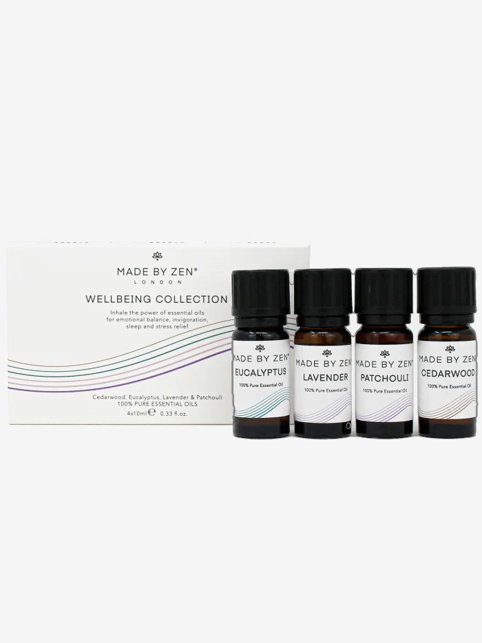 Made By Zen Essential Oil Collection Set for Aromatherapy, Relaxation & Wellbeing - Perfect for Diffusers, Massage & Home Spa