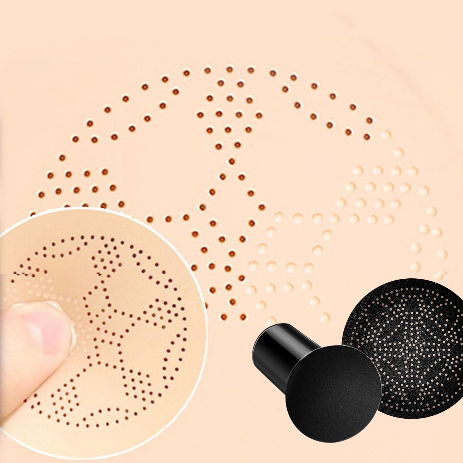 Honey Pine CC Cream Air Cushion - Matte Concealer for Dark Circles & Even Skin Tone - Daily Makeup Essential