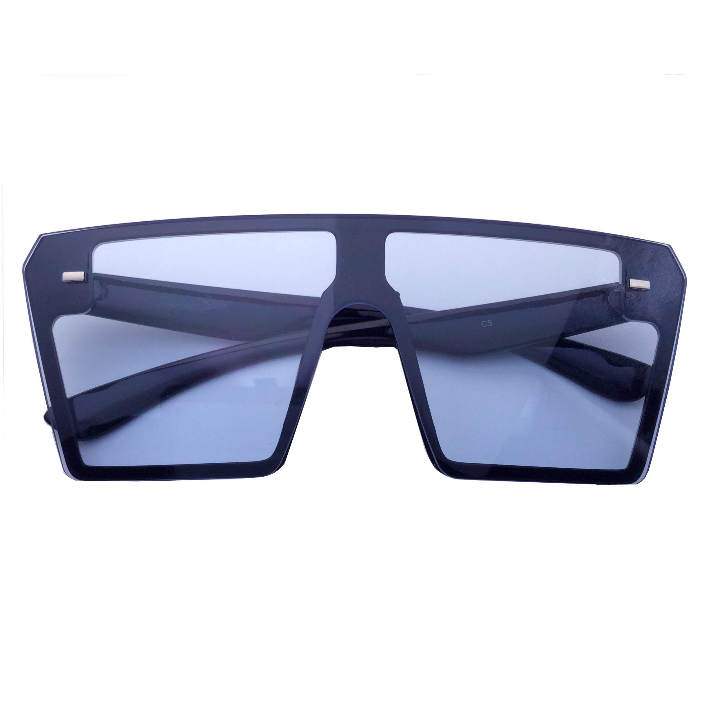 Stylish Oversized Square Sunglasses for Men & Women - Trendy Color Tone UV Protection Shades - Perfect for Beach, Driving, and Outdoor Activities