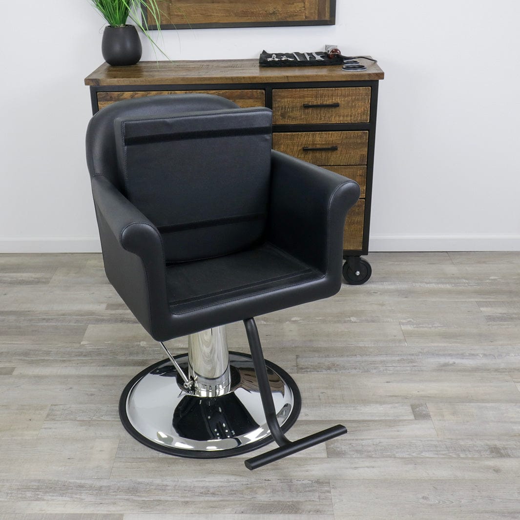 Premium Hudson Salon Chair - Professional Hydraulic Barber & Stylist Chair for Hairdressing, Beauty Salon & Home Use - Heavy Duty Adjustable Swivel Base with Footrest