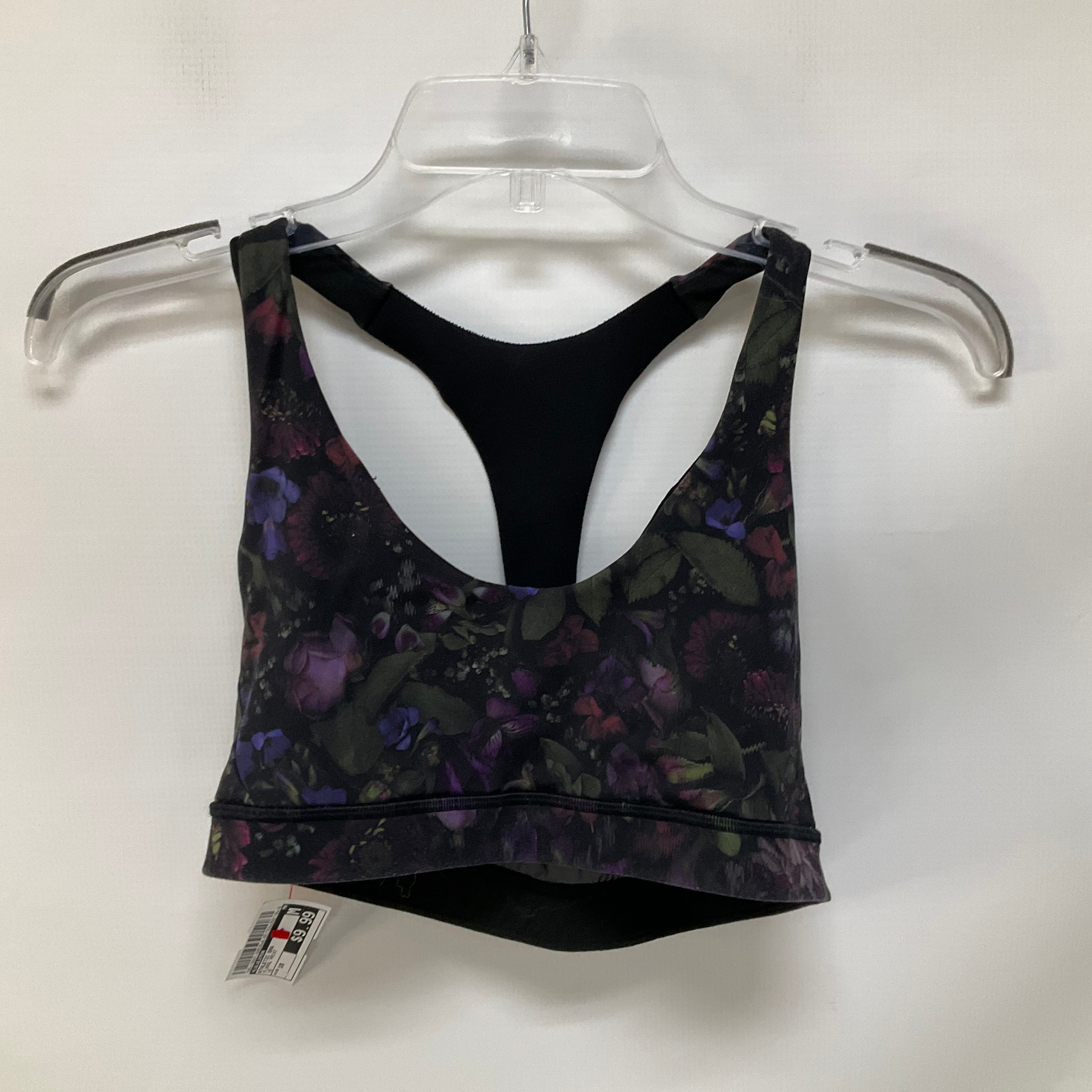 Lululemon Floral Print Athletic Sports Bra - Size 10 for Women | High Support Workout Top for Yoga, Running & Gym