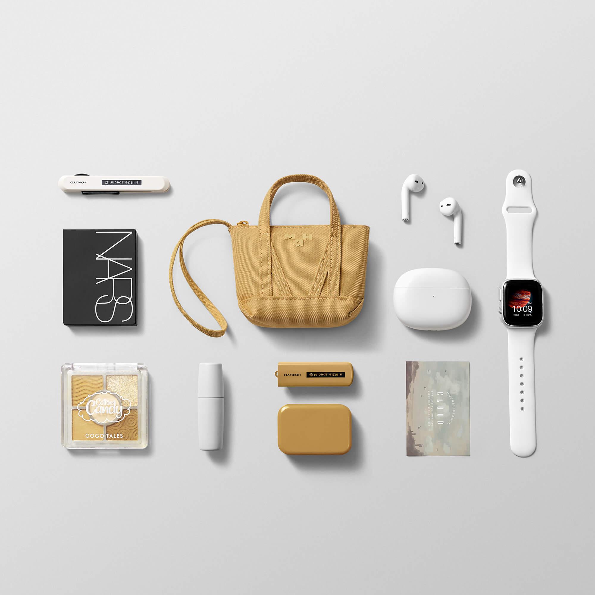 Young Hull Tote Mini | Small Crossbody Earbuds Pouch for AirPods & Wireless Headphones - Perfect for Travel, Gym & Daily Essentials Organization