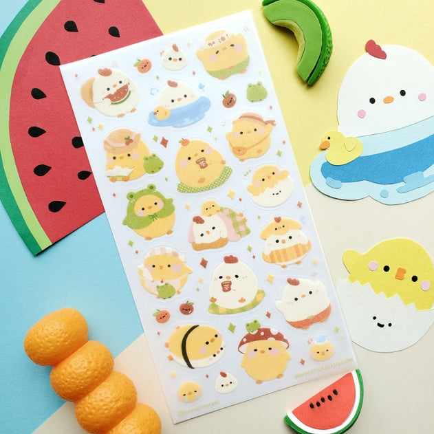 Birds of A Feather Sticker Sheet - Colorful Bird Decals for Scrapbooking, Laptop, Water Bottle & DIY Crafts - 50 Unique Designs