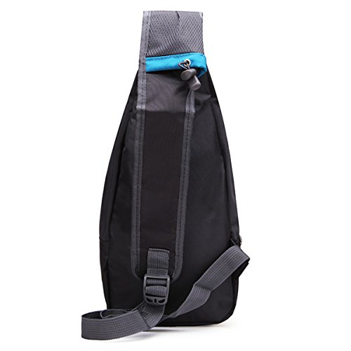 Waterproof Sport Chest Pouch Bag - Blue Crossbody Sling Pack for Running, Hiking, Travel & Outdoor Activities