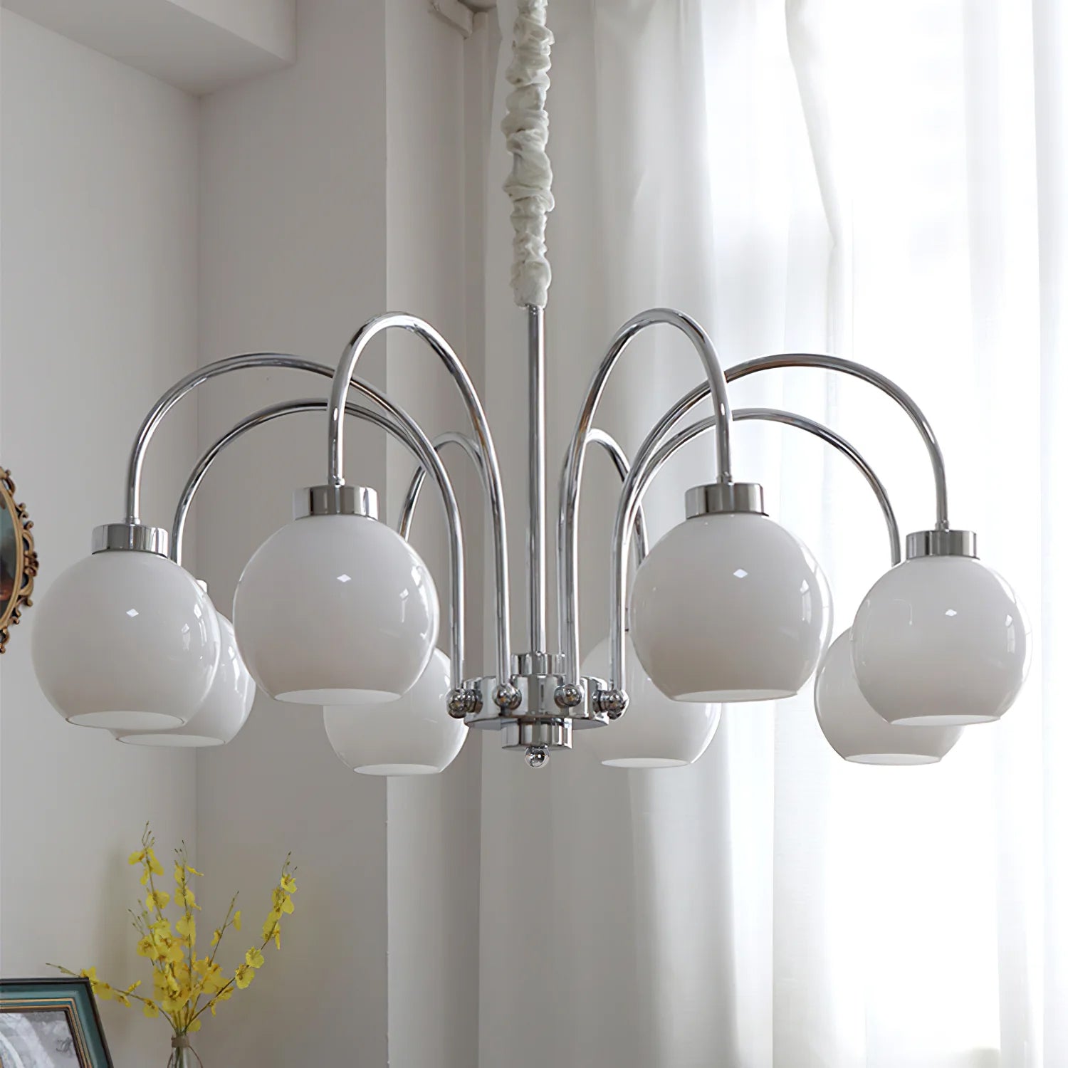 Elegant Crystal Chandeliers for Dining Room - Modern LED Hanging Light Fixtures for Home Decor & Wedding Events