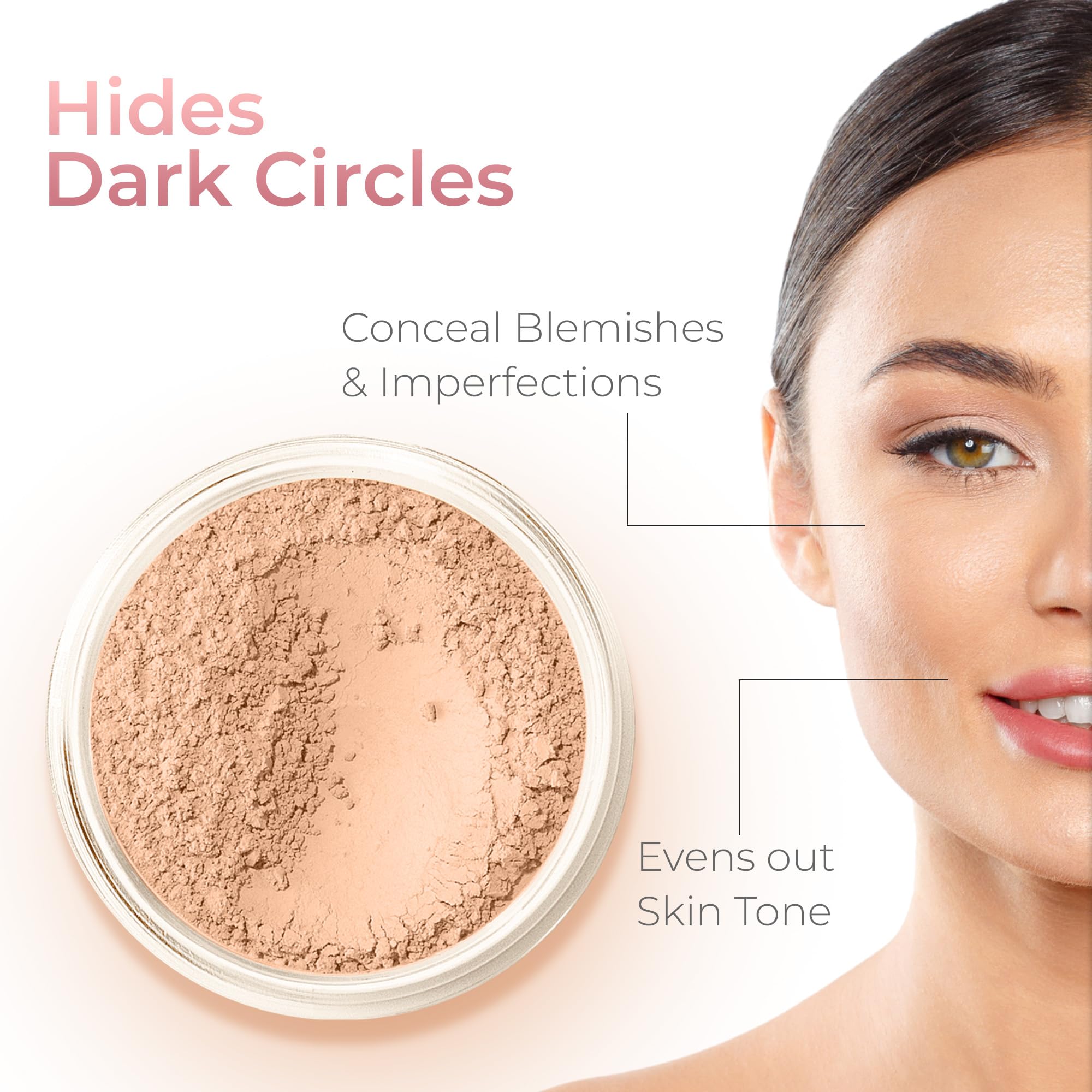 SPF 30 7-Piece Warm Neutral Makeup Kit with Face Brush - Foundation Powder, Concealer, Blush, Bronzer, Primer & Finishing Powder (20g) | Perfect for Everyday Wear & Professional Makeup Looks