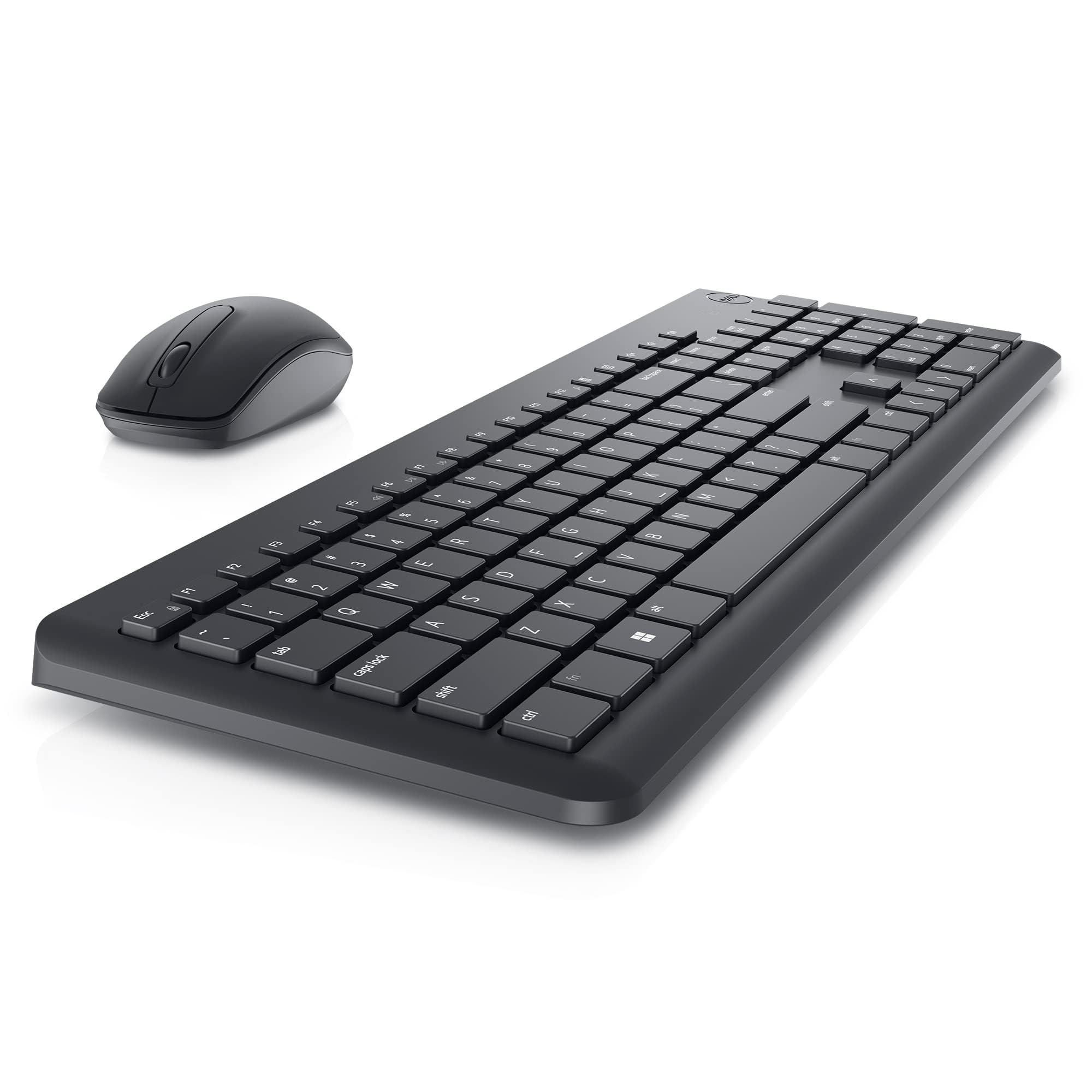 Dell KM3322W Wireless Keyboard and Mouse Combo - 2.4GHz USB Receiver, Quiet Typing, Ergonomic Design for Home & Office Use - Perfect for Work, Gaming, and Everyday Computing