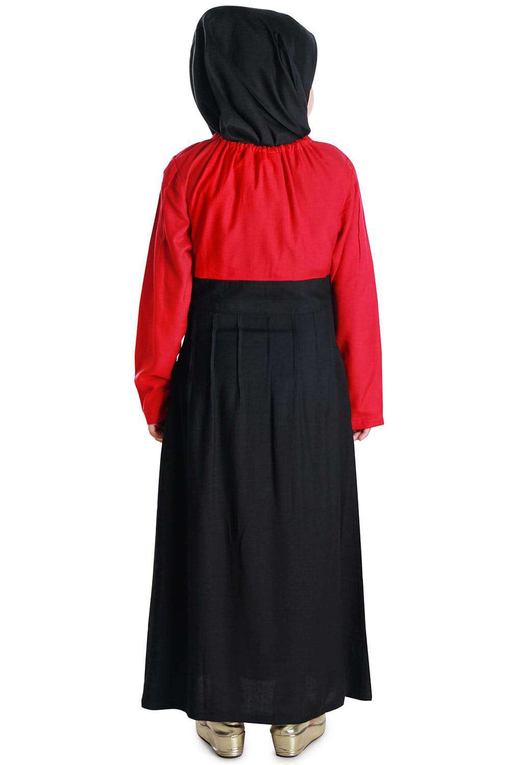 Wasifah Kids Abaya Dress - Islamic Prayer Outfit for Girls - Perfect for Eid, Mosque, and Special Occasions