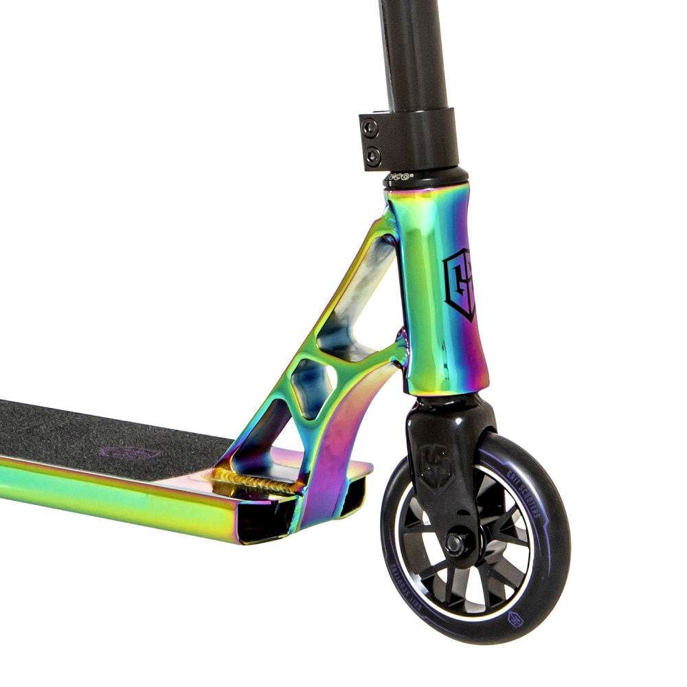 Grit Mayhem Neochrome Pro Scooter - High Performance Stunt Scooter for Kids & Teens - Perfect for Skate Parks, Tricks & Street Riding