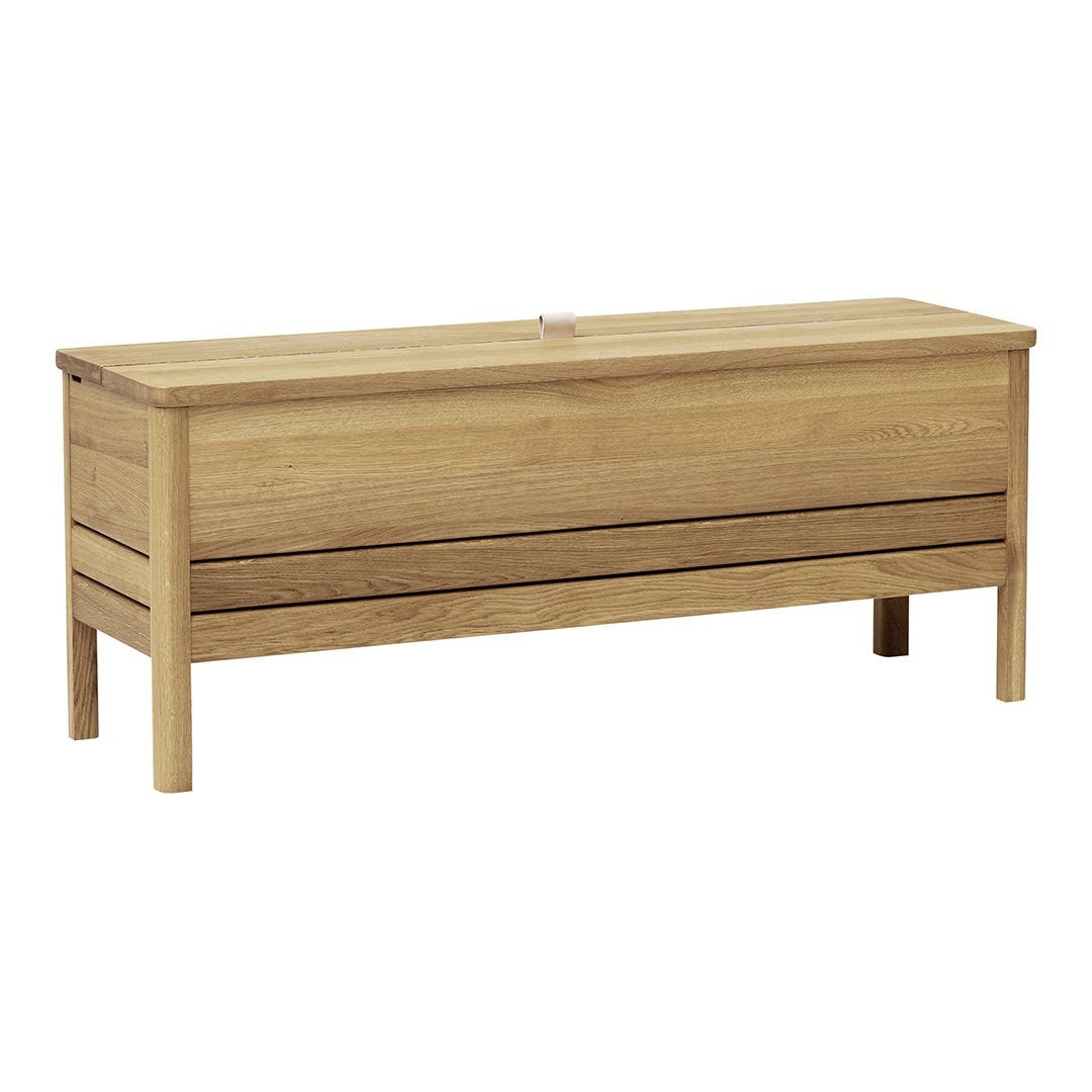 Modern A-Line Storage Bench with Cushion - Upholstered Entryway Seat, Shoe Storage & Organizer for Hallway, Living Room, or Bedroom