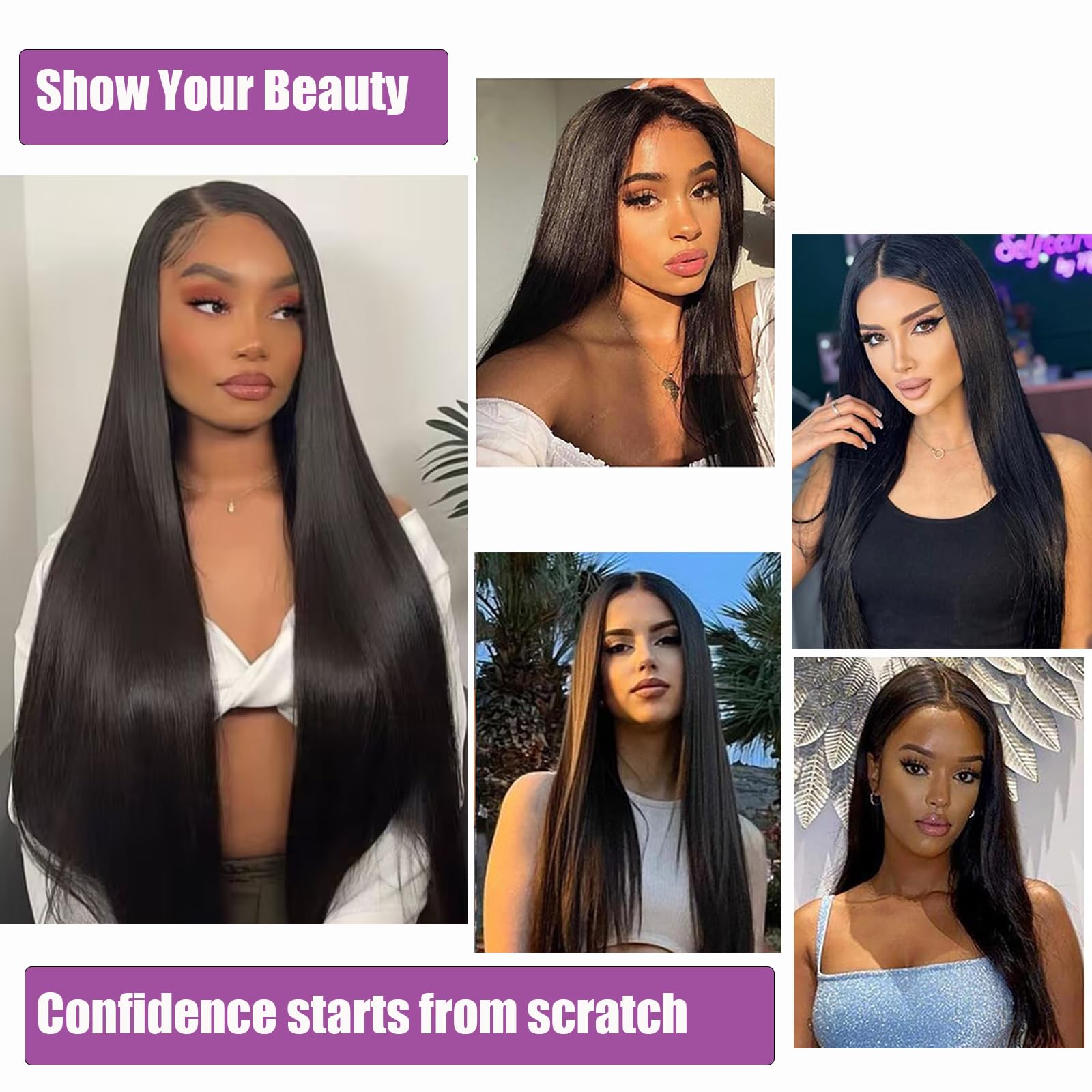 12A Brazilian Straight Human Hair Bundles 28 30 32 Inch - 100% Unprocessed Virgin Hair Weave - 3 Bundles Natural Black Color for Sew-in, Clip-in Extensions & Styling
