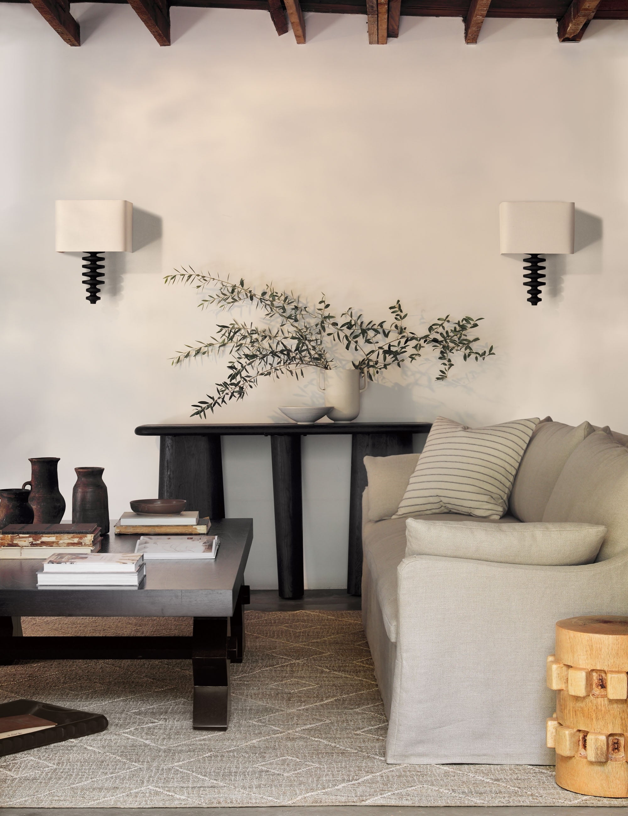 Regina Andrew Fishbone Sconce Wall Light - Modern Boho Decor for Living Room, Bedroom & Hallway Lighting