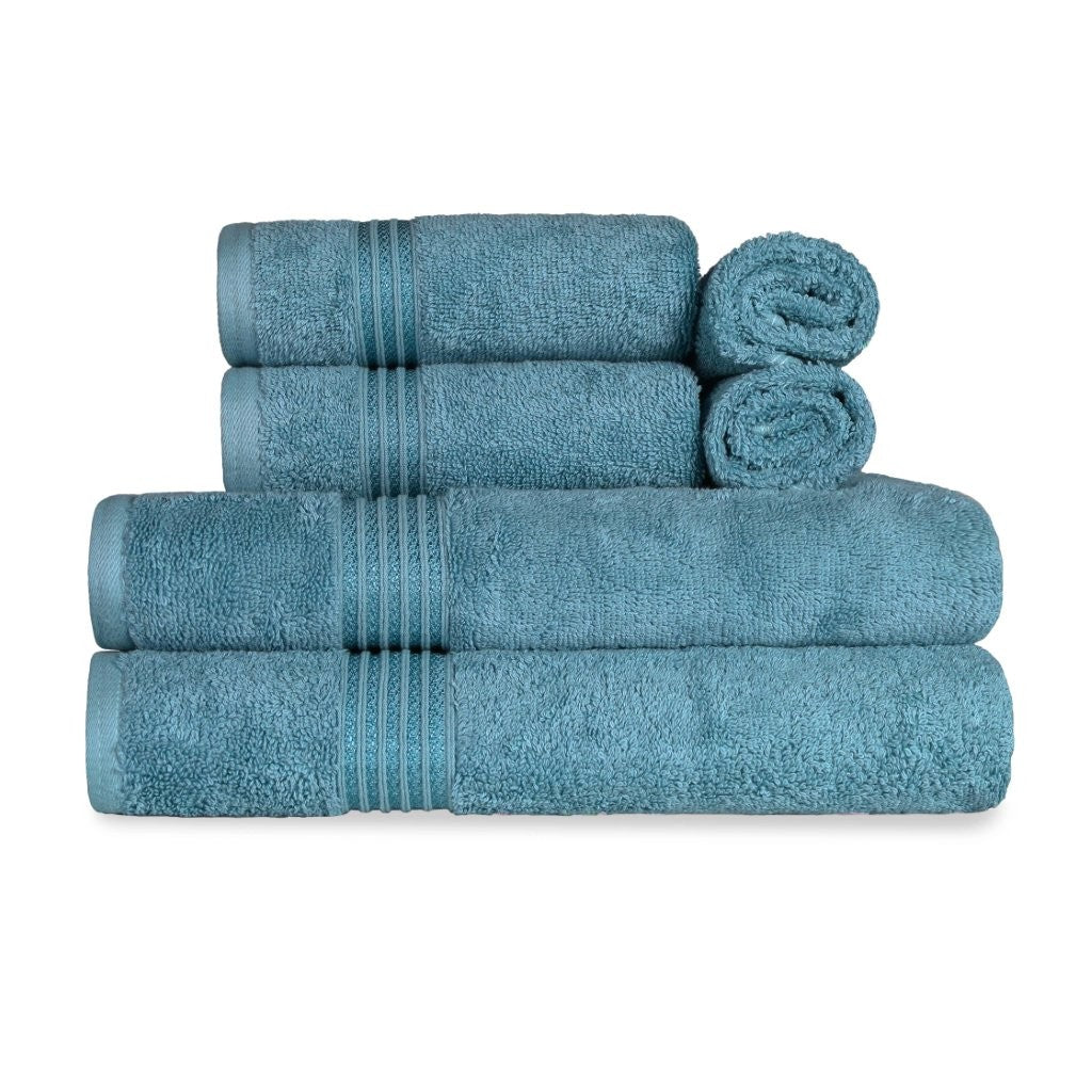 Premium 6-Piece Egyptian Cotton Towel Set - Ultra Soft, Highly Absorbent Bath Towels for Spa, Hotel & Luxury Home Use