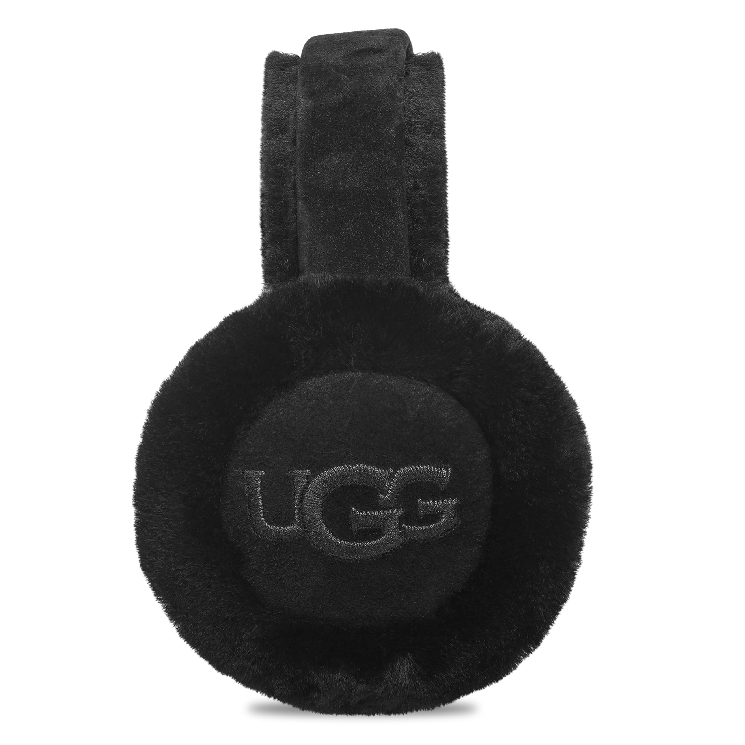 UGG Women's Water Resistant Sheepskin Earmuffs with Embroidered Logo - Winter Warm Fleece Ear Warmers for Cold Weather & Outdoor Activities