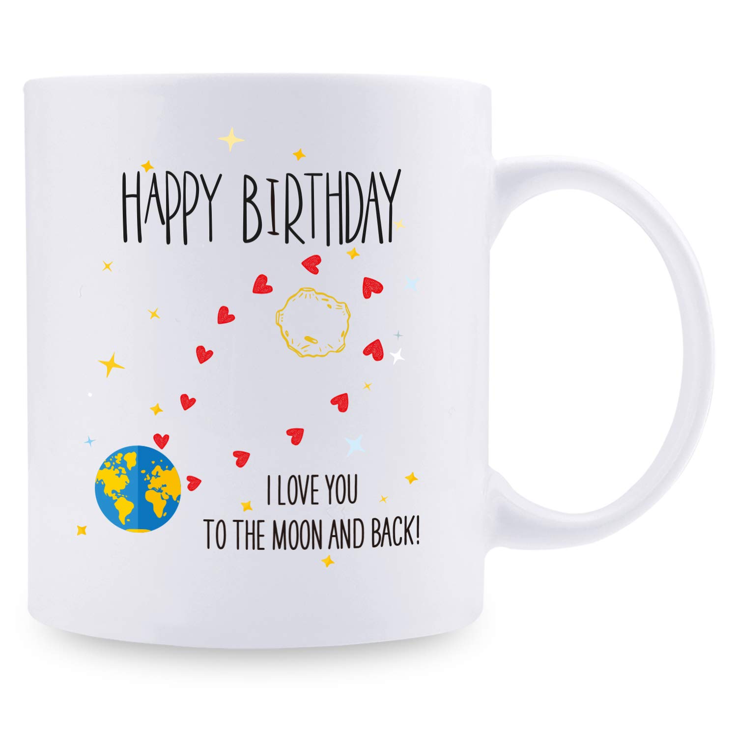 40th Birthday Gifts for Women - 'I Love You to The Moon and Back' Coffee Mug (11 oz) | 1980 Vintage Birthday Decor for Mom, Sister, Best Friend, Wife & Daughter | Perfect for Coffee Lovers, Office Use & Thoughtful Gift Giving
