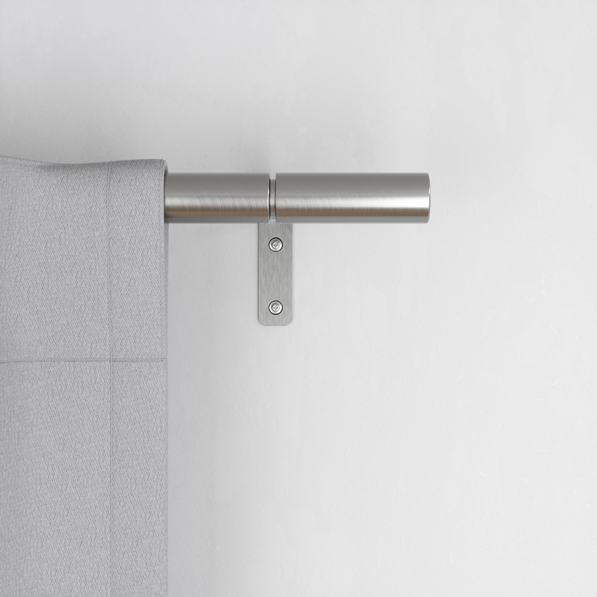 Zen Blackout Curtain Rod - Heavy Duty Adjustable Window Drapery Rod for Bedroom & Living Room - Perfect for Light Blocking & Privacy