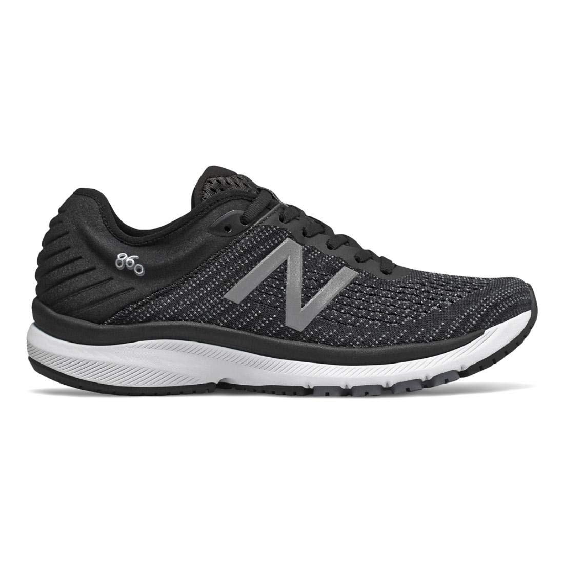 New Balance Women's 860v10 Wide Running Shoes - Black/Gunmetal/Lead - Size 6.5 - Supportive Cushioned Sneakers for Jogging, Gym Workouts & Daily Walking