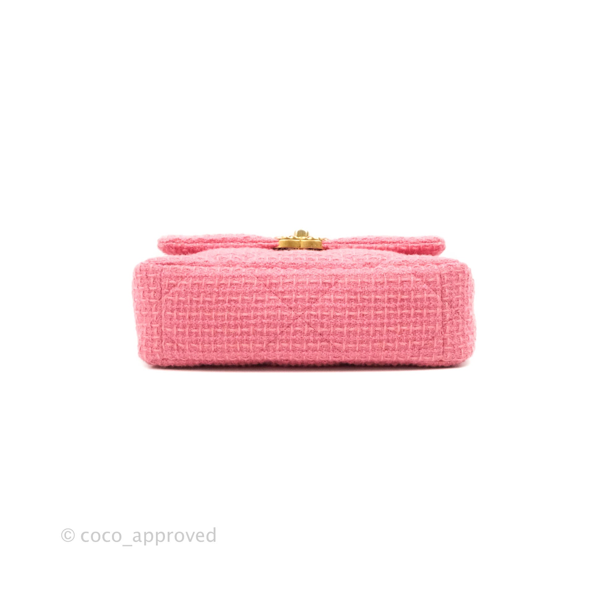 Chanel 19 Small Tweed Handbag in Pink with Mixed Hardware - Luxury Crossbody Bag for Women, Perfect for Date Night & Special Occasions