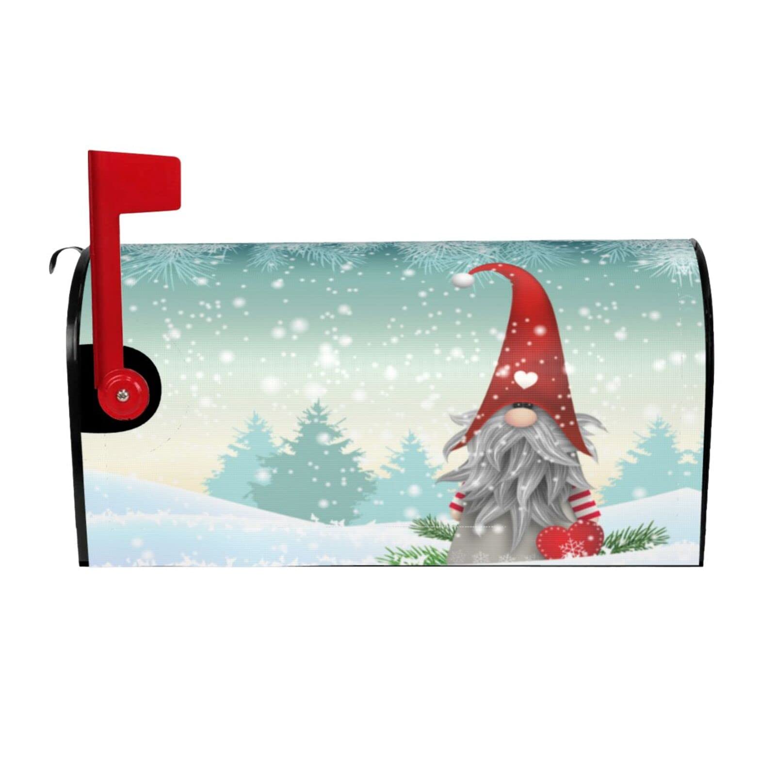 Christmas Snowman Magnetic Mailbox Cover - 21x18 Inch Weatherproof Outdoor Holiday Decoration for Winter, Garden & Festival Decor - Perfect for Home, Yard & Seasonal Celebrations