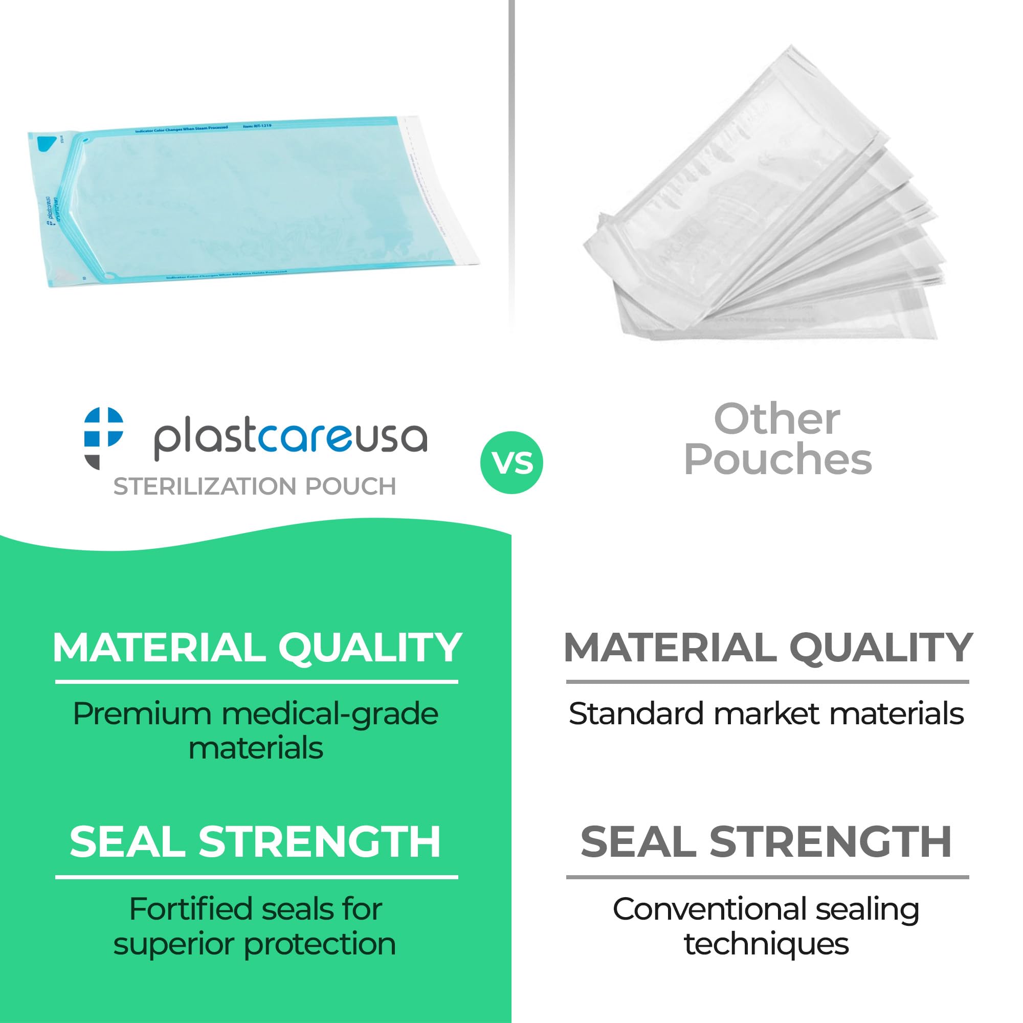2000 Bulk Sterilization Pouches for Medical & Dental Instruments - 12