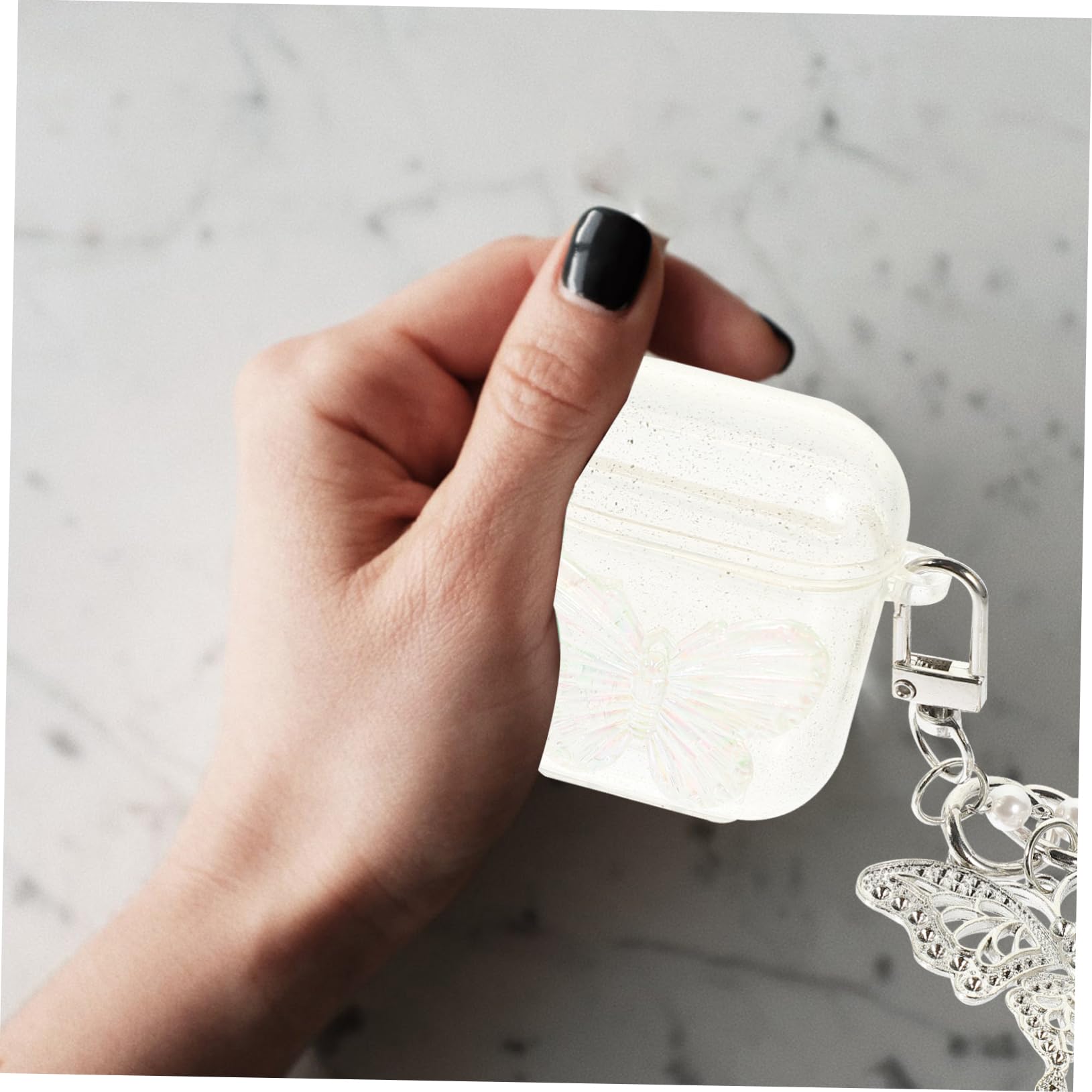 Homoyoyo Clear TPU Earphone Case with Earbuds - Protective Shell for AirPods Pro 3 | Perfect for Travel, Workout & Daily Use