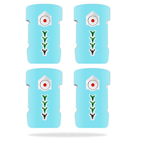 DJI Inspire 1 Battery Skin Wrap (4-Pack) - Durable Protective Cover Sticker in Solid Baby Blue | Compatible with DJI Drone Batteries | Perfect for Outdoor Aerial Photography & Travel Protection