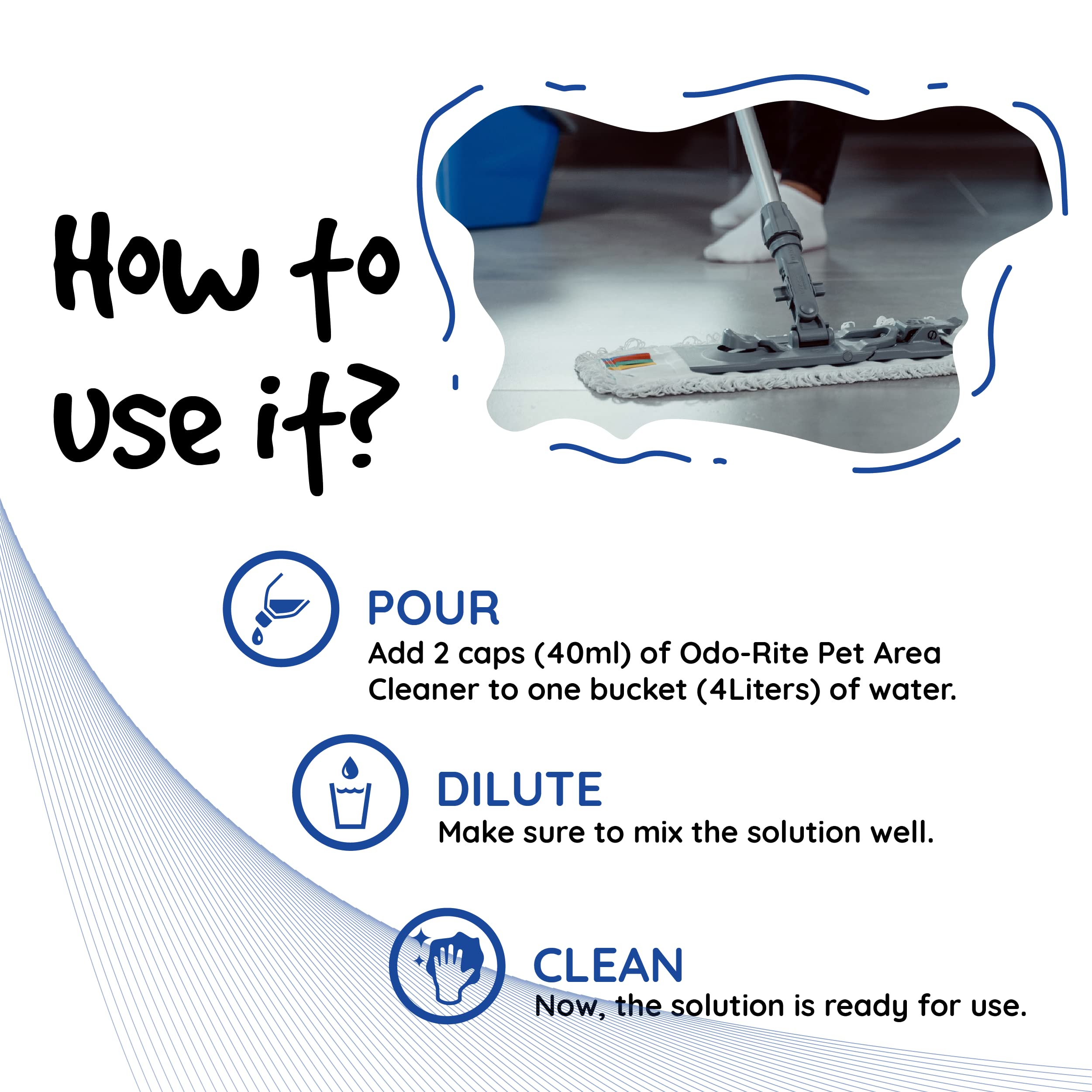 ODO-RITE Pet Area Cleaner - Kennel Wash & Floor Cleaner | Natural, Bio-Technological Formula | Safe for Pets & Kids (1000 ml) | Ideal for Dog Kennels, Cat Litter Areas & Pet-Friendly Homes
