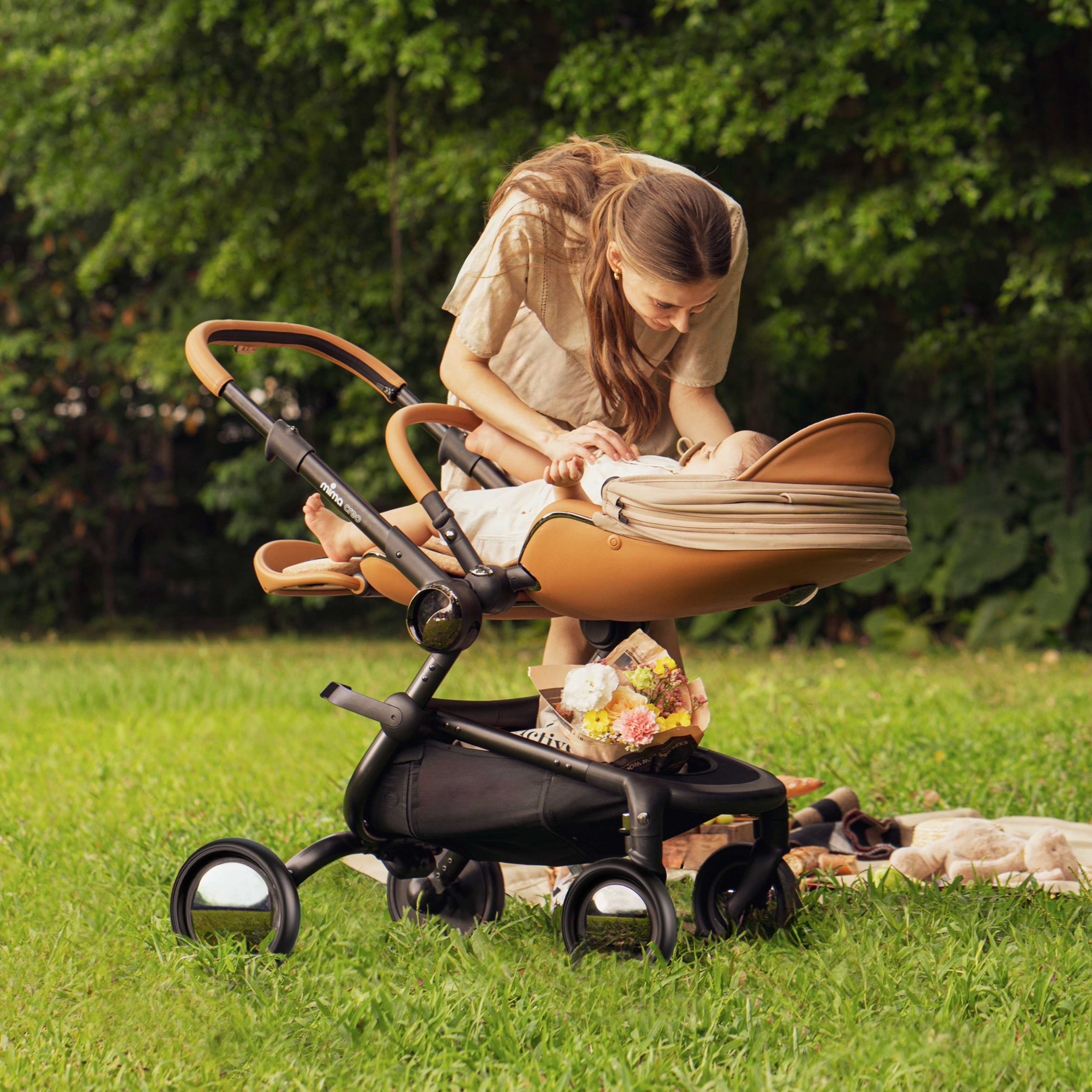 Mima Creo Stroller - Premium Lightweight Baby Stroller with Adjustable Seat & Sun Canopy | Perfect for Travel, Shopping & Daily Walks