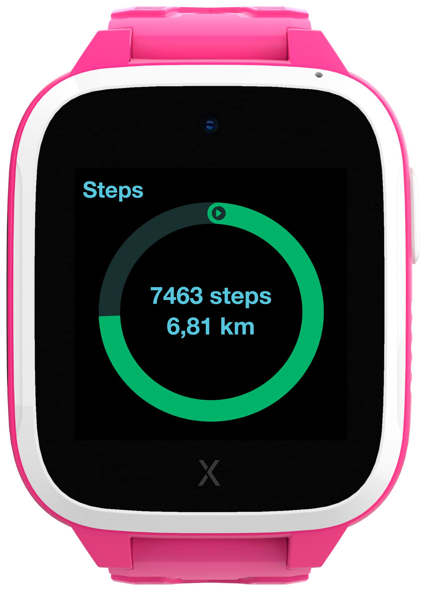 XPLORA XGO 3 Kids Smartwatch with 4G LTE - Waterproof GPS Tracker, Camera, Pedometer & SOS Button - Safe Calling & Messaging for Children - Perfect for School, Outdoor Play & Emergency Safety (Pink)
