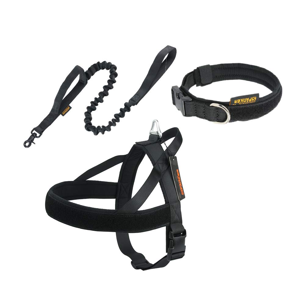 X-Small Military Bungee Dog Leash - Elastic Adjustable No-Pull Puppy Harness with Padded Handle | Perfect for Small Dogs, Training, Walking & Outdoor Adventures
